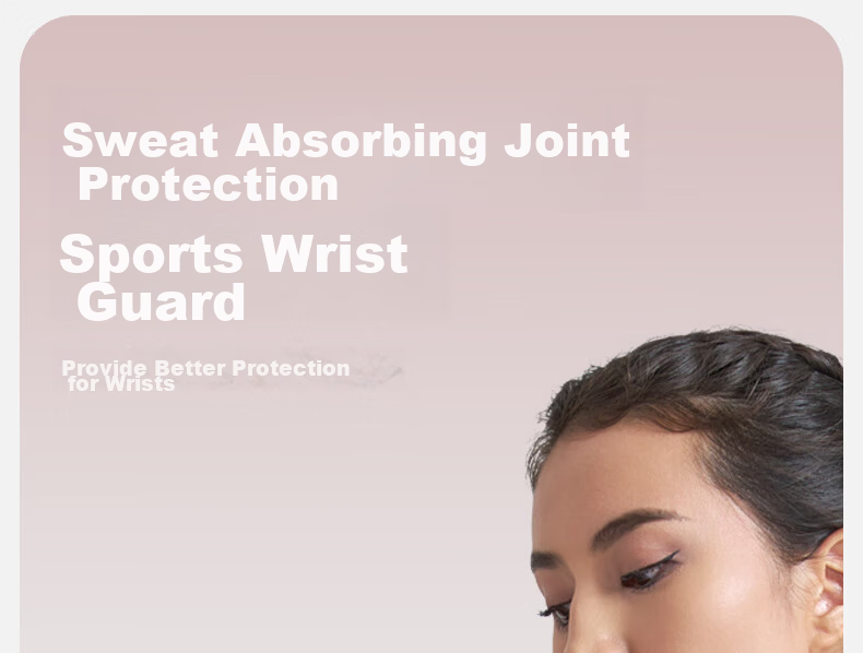 Yottoy Sports Wristband for Women, Running Fitness Badminton Basketball Sweat Wristband, Wrist Guard to Prevent Sprains and Tendonitis, Sweat-absorbent and Breathable 1