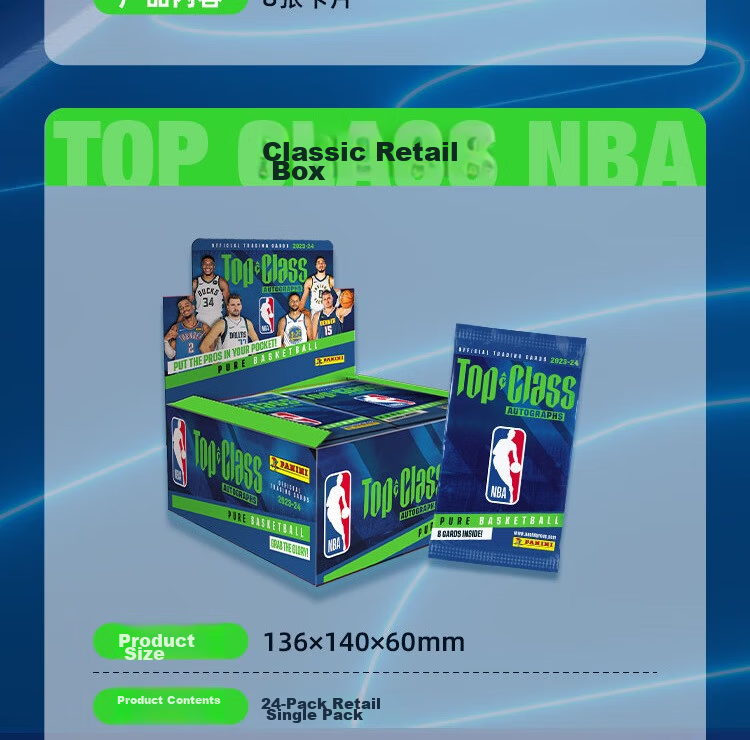 PANINI NBA Basketball Topclass 2024 Classic Tin Box Set 7