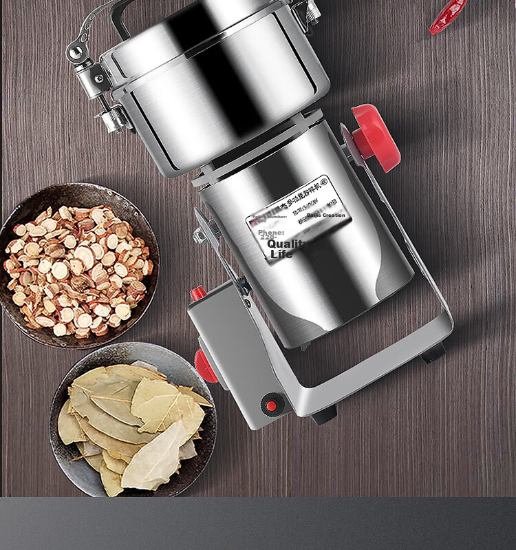 Baijie Stainless Steel Grinder Household Electric Powdering Machine Traditional Chinese Medicine Grinder BJ-800A 11