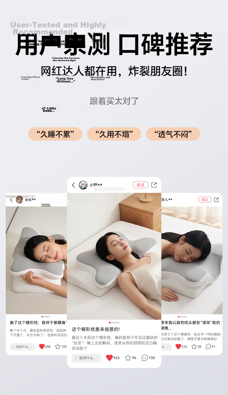 Mixiaoshu Low Pillow Neck Support for Adults And Students, Dual-Use for Prone And Supine Sleeping Positions, Fits Cervical Spine, Breathable Comfortable Memory Foam Pillow 1