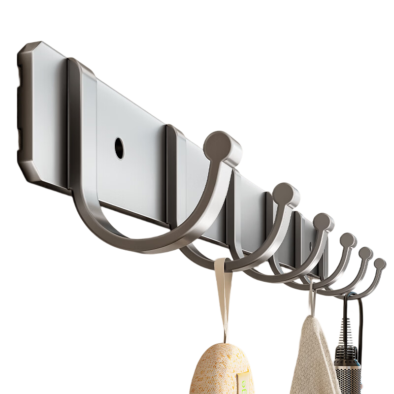 Baihan Adhesive Hooks for Bathroom Doors, No Drilling Required, Strong And Durable Adhesio