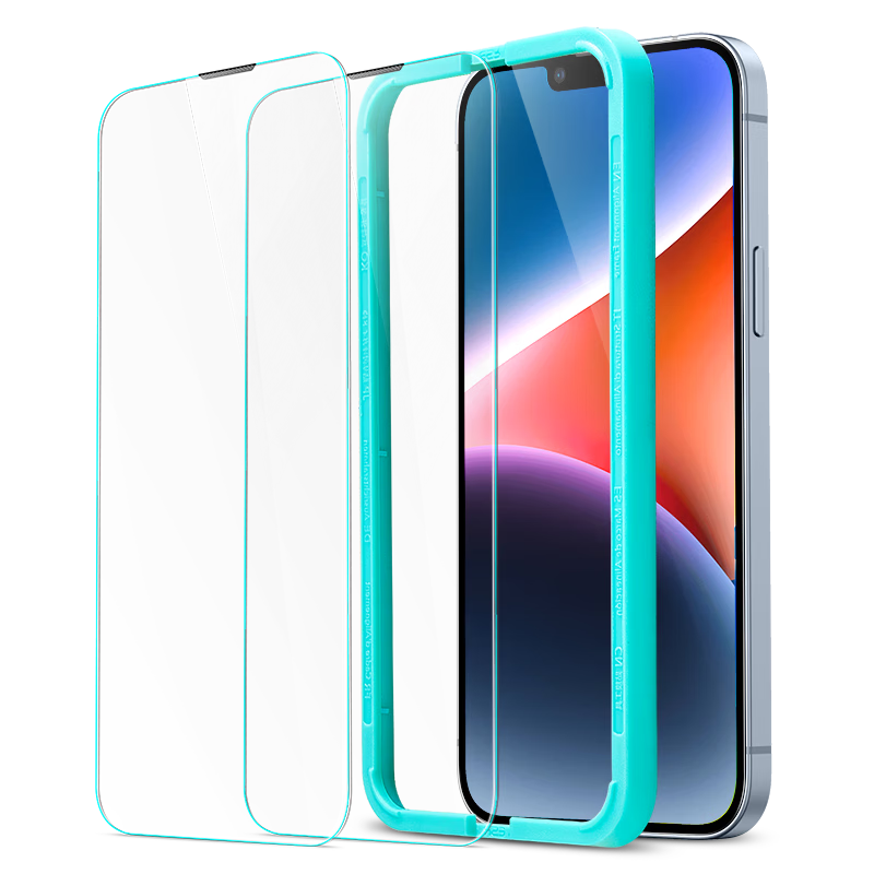 ESR Tempered Glass Screen Protector for iPhone 14 Pro, Full Coverage Anti-Fingerprint High Definition Tempered Glass Film, Front and Back Protection, Anti-Scratch, Full Screen Coverage, Anti-Drop