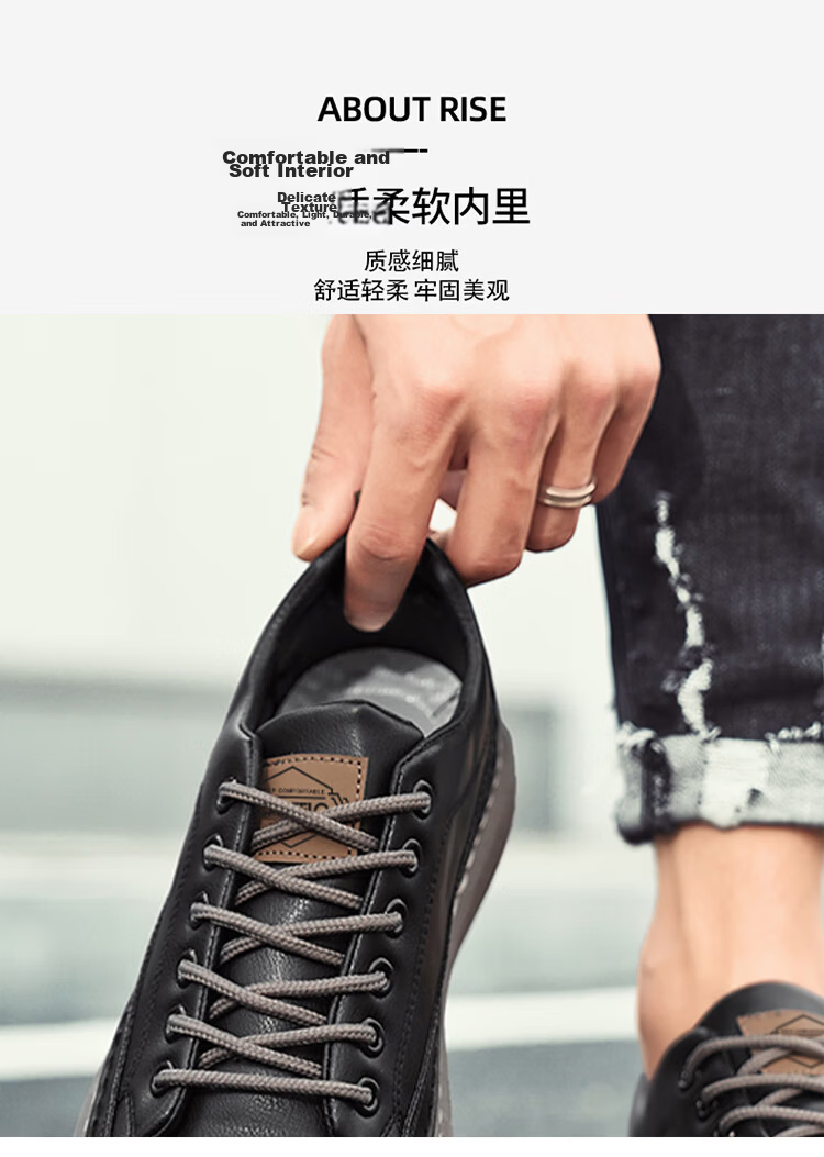 CARTELO Men's Shoes Autumn 2026 Fashion Casual British Style Leather Soft Sole Sneakers Black Brown 42 6