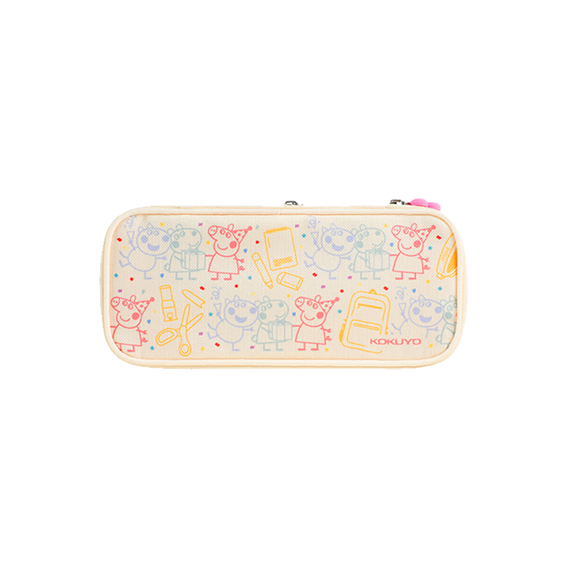 KOKUYO Student Large Capacity Upright Vertical Pencil Case with Built-in Compartments Medium Size Dark Gray WSG-PC122-DM