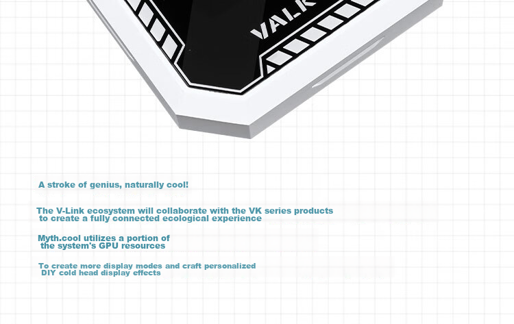 VALKYRIE B360W VK All-in-One CPU Liquid Cooler 2-Inch IPS LCD Screen Multi-Platform Support ARGB Lighting One-Cable Connection 5