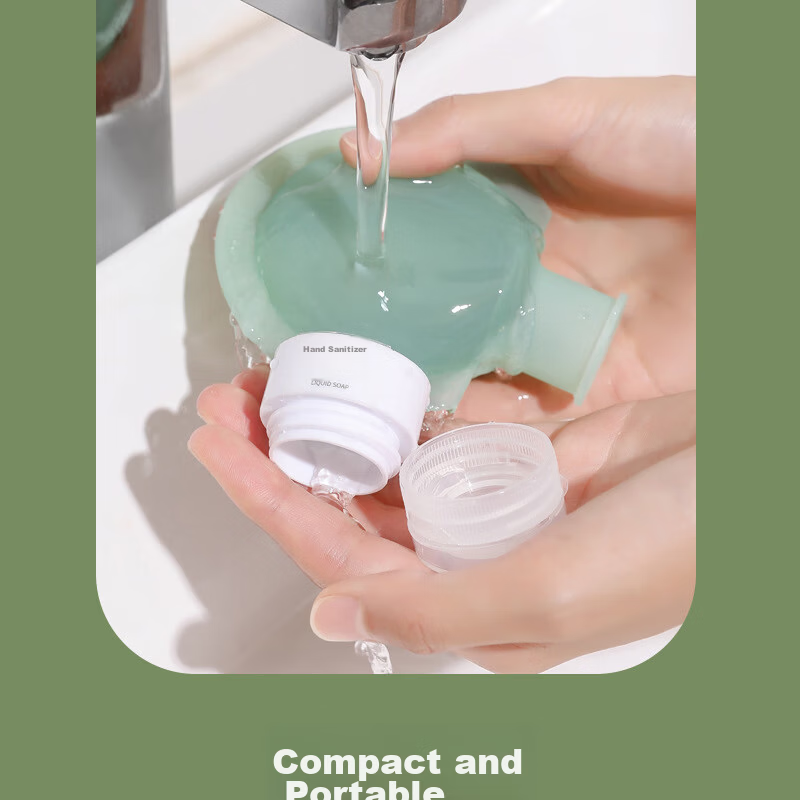 Silicone Travel Refillable Leak-Proof Press Dispensing Bag for Shampoo and Skincare Sample Storage Portable Small Bottle 10