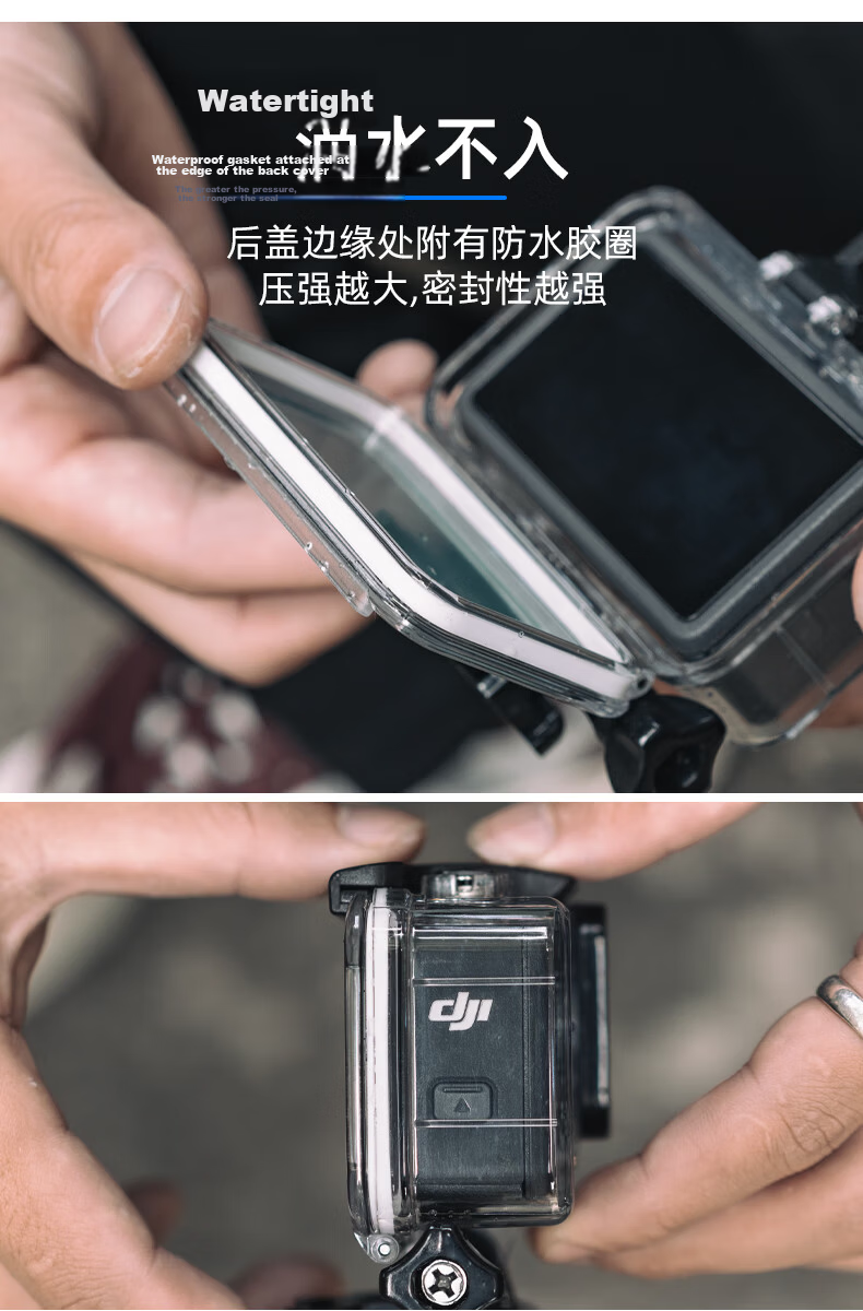 SUREWO Waterproof Case for DJI Action 5 Pro/4/3, 40m Underwater Housing, Anti-Scratch Protective Cage for Sports Camera, Diving and Swimming Accessory 5