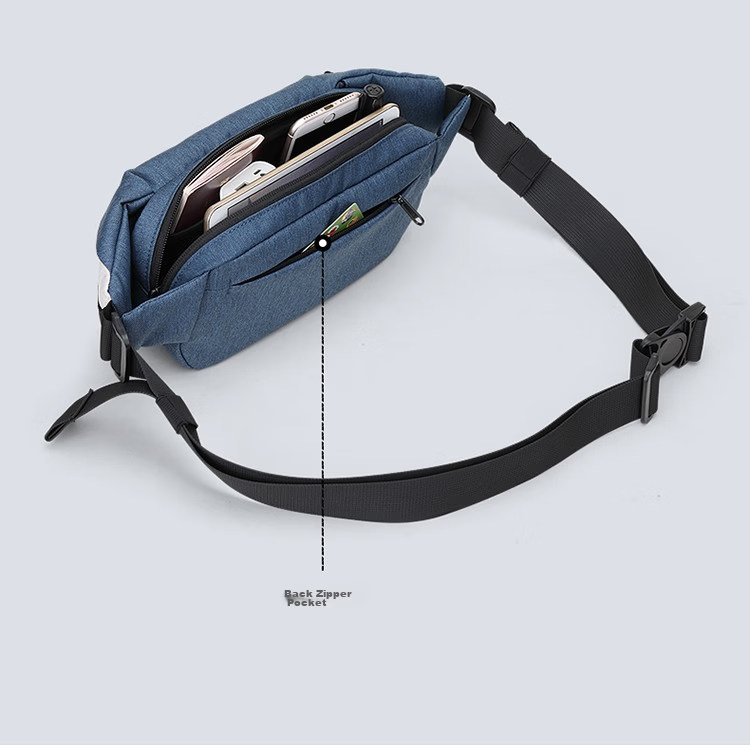 Slazenger Men's Crossbody Bag, Large Capacity Phone Waist Pack, Sports Casual Chest Bag, Mini Trendy Small Backpack 4