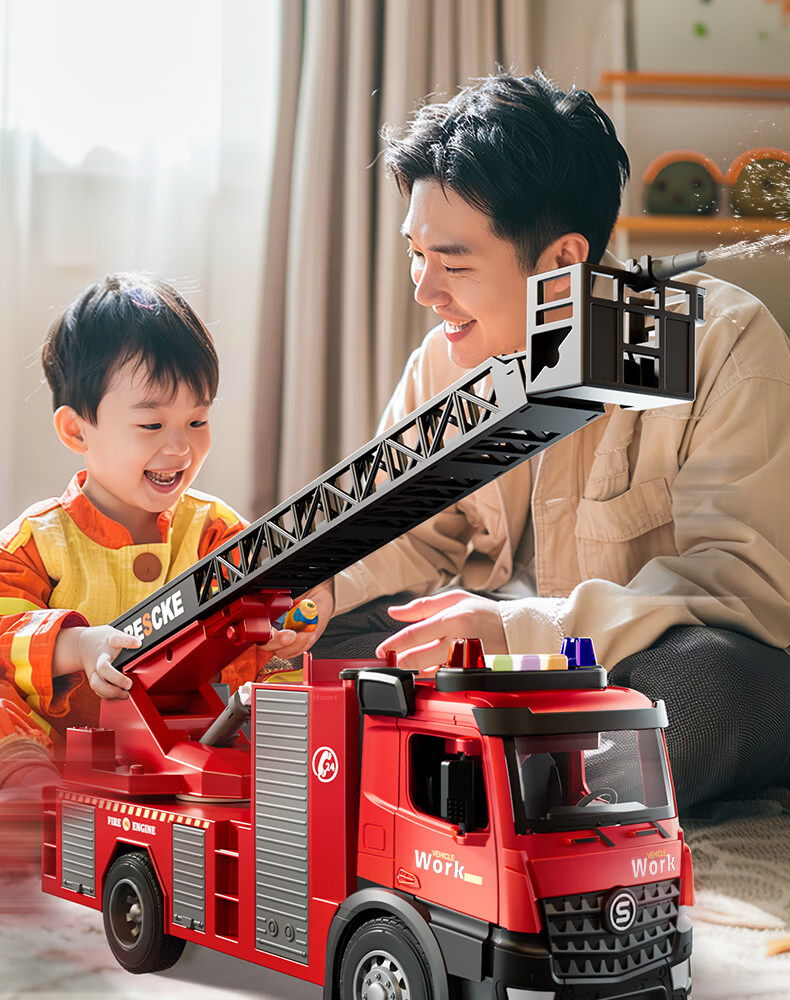 Wild Knight Kids Excavator Toy Engineering Vehicle Set for Boys Ages 1-3-6 Large Model Gift Box Birthday Present 7