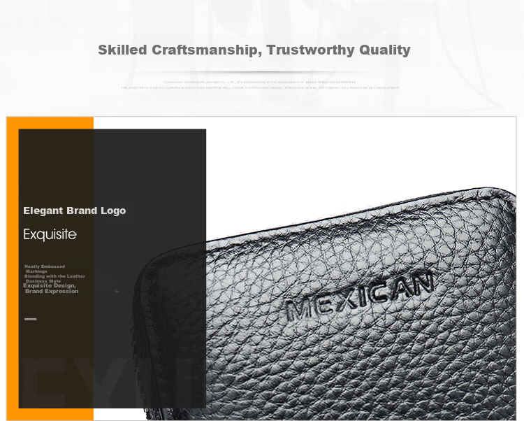 MEXICAN Men's Card Holder, Anti-Magnetic, Anti-Theft, Top-Layer Cowhide, Bank Card Wallet, Driver's License Holder, Horizontal Style Document Case 8
