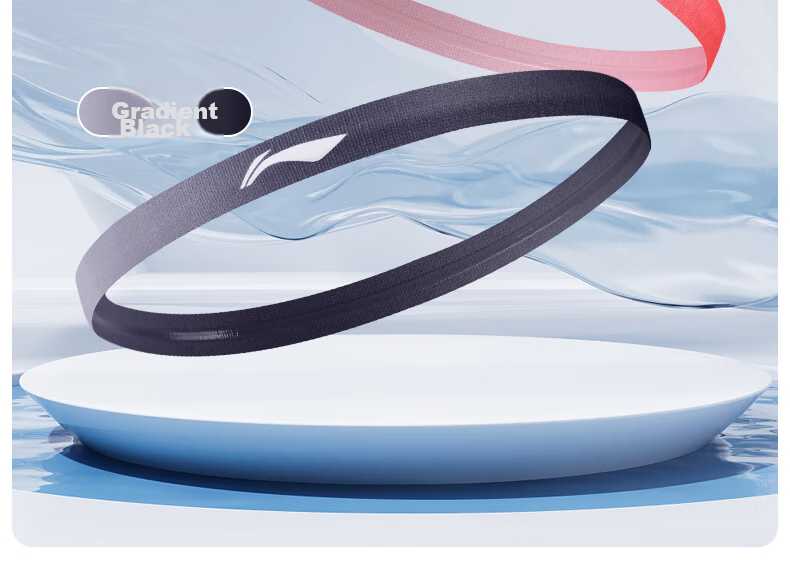 Li-Ning Sports Headband for Men And Women, Sweat-Absorbing Headband, Sweat-Stopping Band for Running, Sweat-Guiding Band for Basketball, Sweat-Proof Headscarf, Hair Tie, And Headband 24