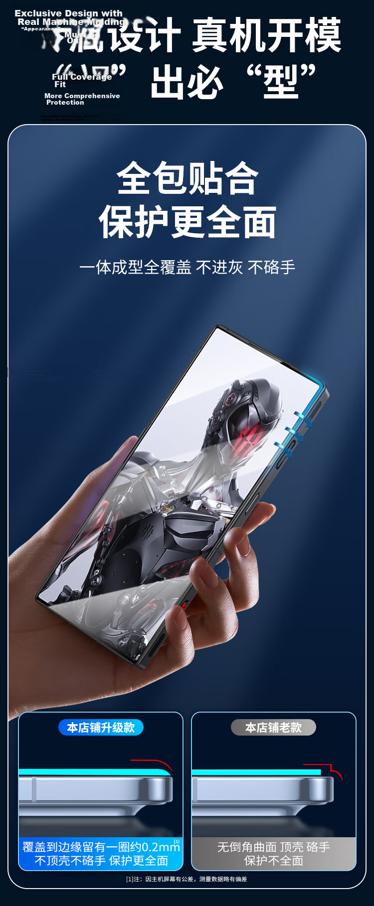 KOOLIFE Anti-Chip Tempered Glass Screen Protector for Nubia Red Magic 11 Pro/Pro+ and Red Magic 11 Air, Ultra-Thin HD Anti-Fingerprint Anti-Drop Gaming Film 11
