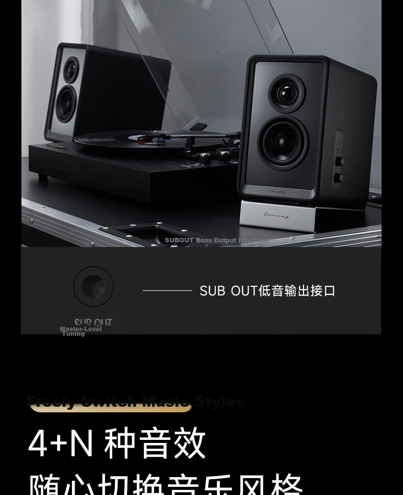 Manbuzhehuazai Halo 2.0 Abyss Monitoring Speaker, Bluetooth Computer Speaker, Desktop Speaker, HIFI-Grade Sound Quality, TV Speaker, Living Room Speaker, Poxiaobai 17