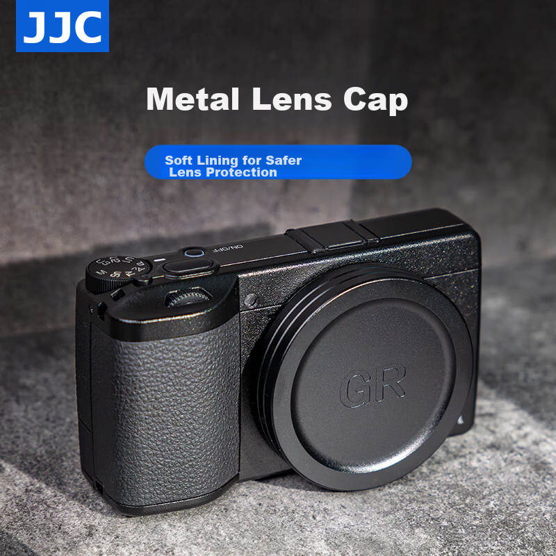 JJC Metal Lens Cap for Ricoh GR3X HDF GR3x GR3 GR2 GRIII GRII Camera Lens Protective Cover Accessory (Random New or Old Version)