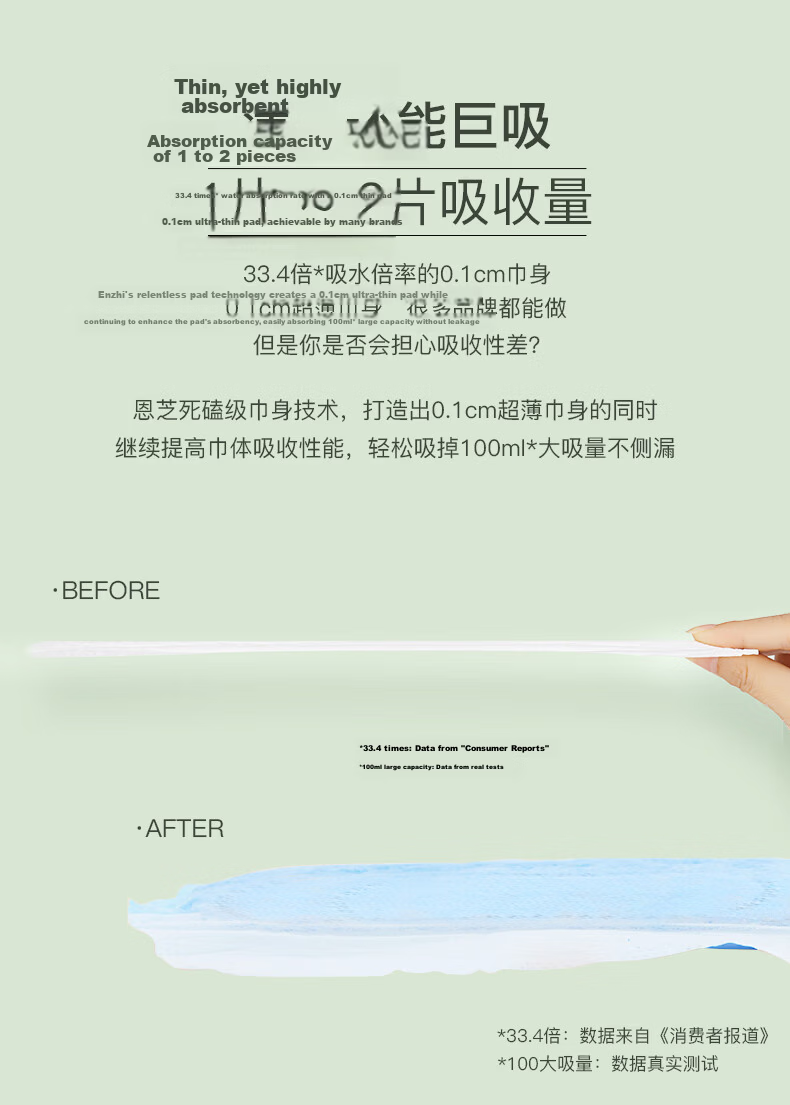 Eun Jee Cat Xiaofei Daily Sanitary Napkins, 245mm, 10 Pieces, Ultra-Thin, Lightweight, Breathable, Cloud-Like Feel, Skin-Friendly, Absorbent, Anti-Sticky, Anti-Leakage 5