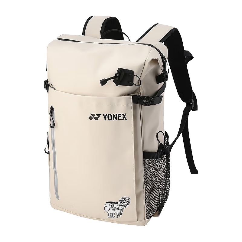 YONEX Tennis Bag Multi-Functional Independent Shoe Compartment Large Capacity Double Shoulder Sports Backpack BA318CR Khaki
