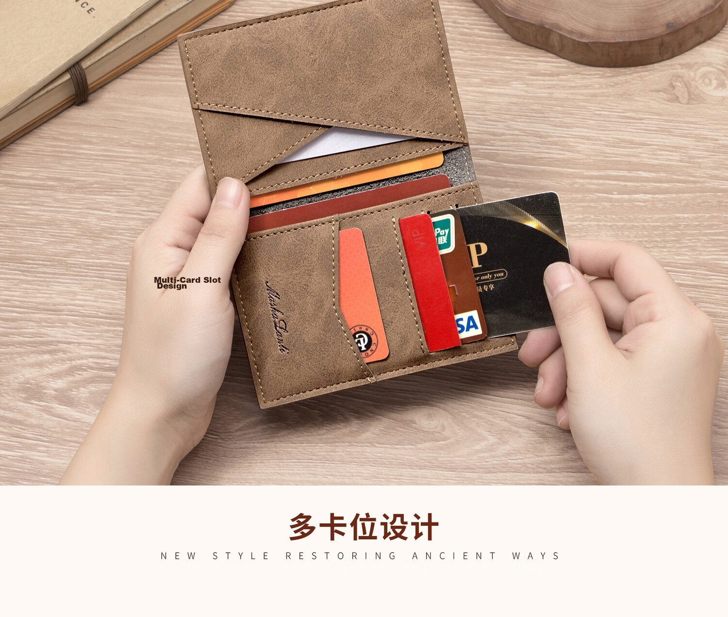 MashaLanti Ultra-Thin Mini Card Holder Men's Business Card Case Driving License Wallet Men's Bank Card Holder Premium Birthday Gift 8