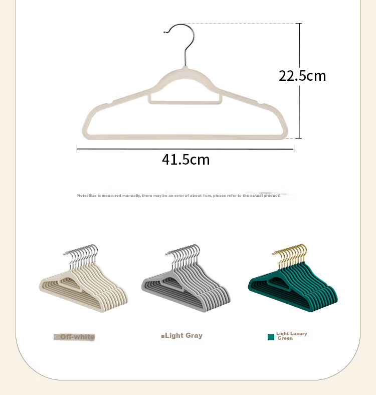 JEKO&JEKO Velvet Non-Slip U-Shaped Thickened Clothes Hanger Collar Protector for Wardrobe 11