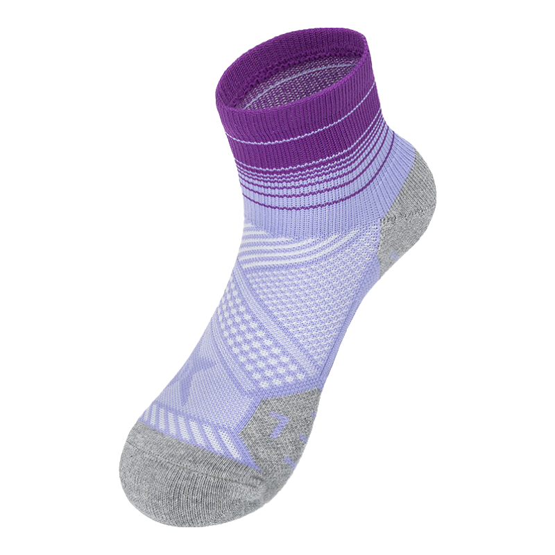TFO Competition-Grade Outdoor Socks, Comfortable Breathable Mid-Calf Hiking And Trekking Socks 2202402, Women's Light Purple