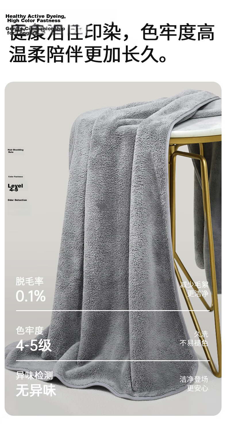 MINISO Class A Bath Towel, Absorbent And Quick-Drying, Adult Large Bath Towel for Men And Women, Couples' Shower Wrap, 70*140cm, Pink 12