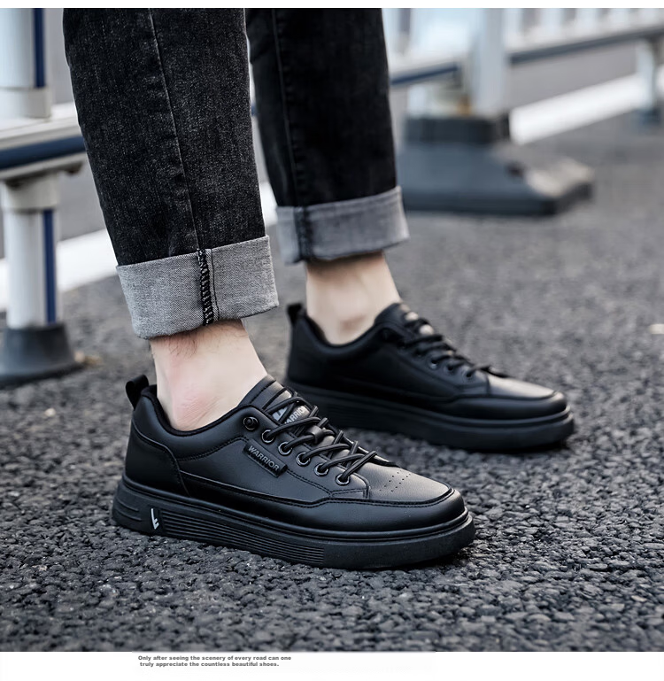 Warrior Men's Sneakers, Simple And Versatile Low-Top Casual Shoes, Outdoor Breathable Sports White Shoes, 901730, White And Green, Size 40 10