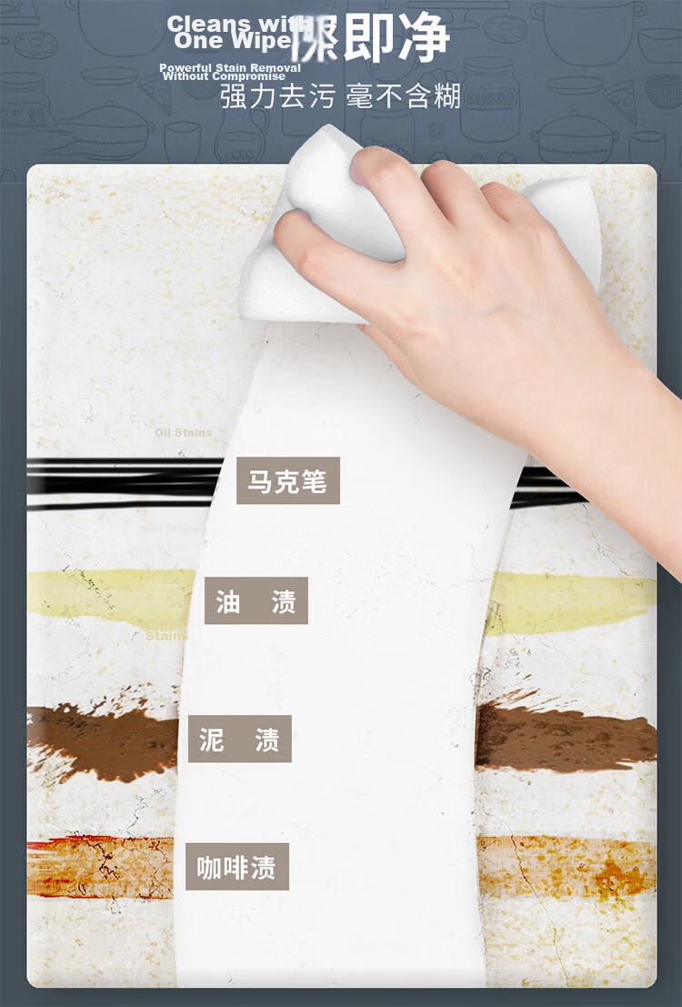 Kelinlai Cleaning Cloth, Klin Nano Sponge Melamine Scrubber, 4x9x14cm, 2 Pieces, Kitchen And Bathroom Cleaner, Stain Remover, Magic Eraser 3