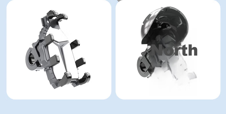 Ousen Electric Bike Phone Holder Shockproof Small Helmet Rainproof Sunshade Navigation Mount for Delivery Riders Motorcycles and Electric Scooters 11