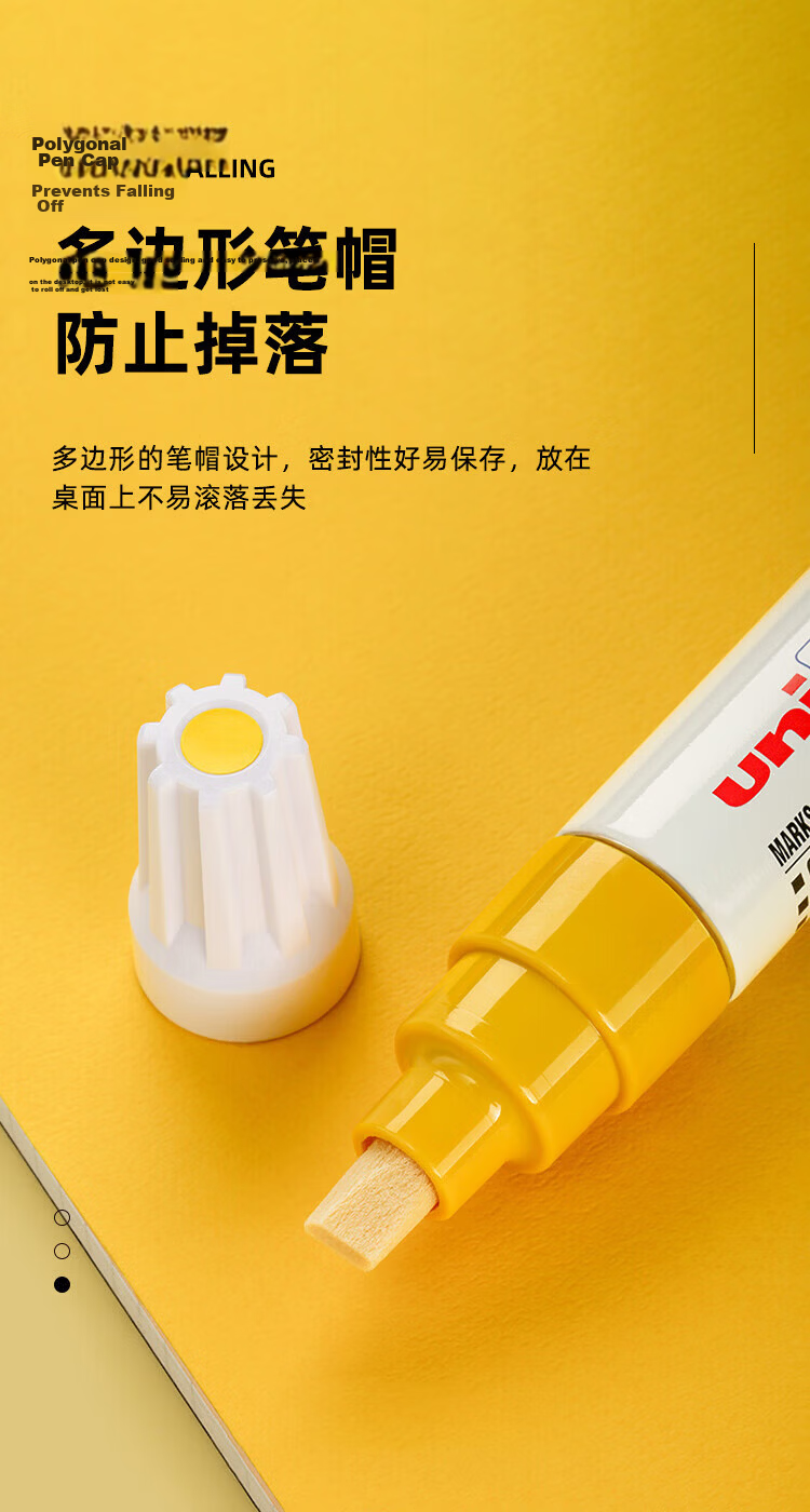 Uni Mitsubishi [Back to School Season] PX-30 Wide Tip Oil-Based Paint Marker Pen, Chisel Tip, Bold Oil Paint Pen (Suitable for Car Touch-Up) 4.0-8.5mm Silver Single Pack 5