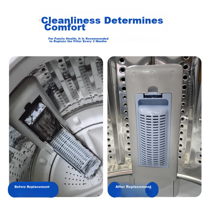 Shuangwei Washing Machine Filter Screen, Washing Machine Accessory, Filter Box with Built-In Filter Cotton, 6 Pieces, GUM-02 4