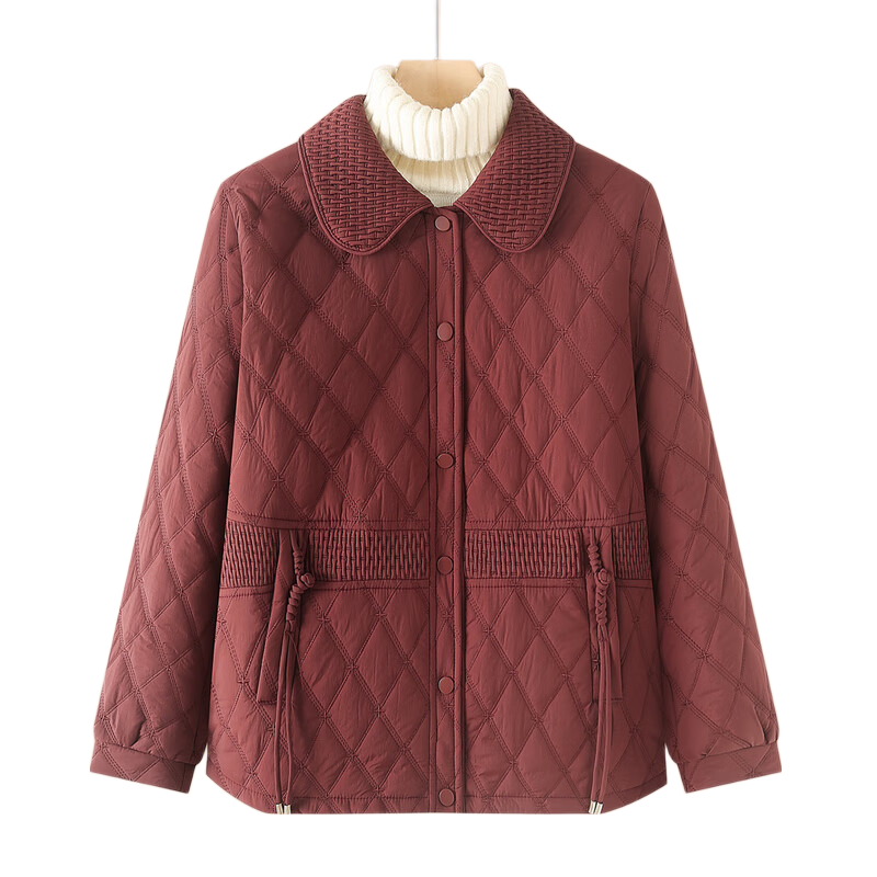Hodo Middle-aged Mom Winter Thickened Cotton-padded Coat New Winter Fashion Elegant Middle-aged and Elderly Women's Quilted Cotton Jacket