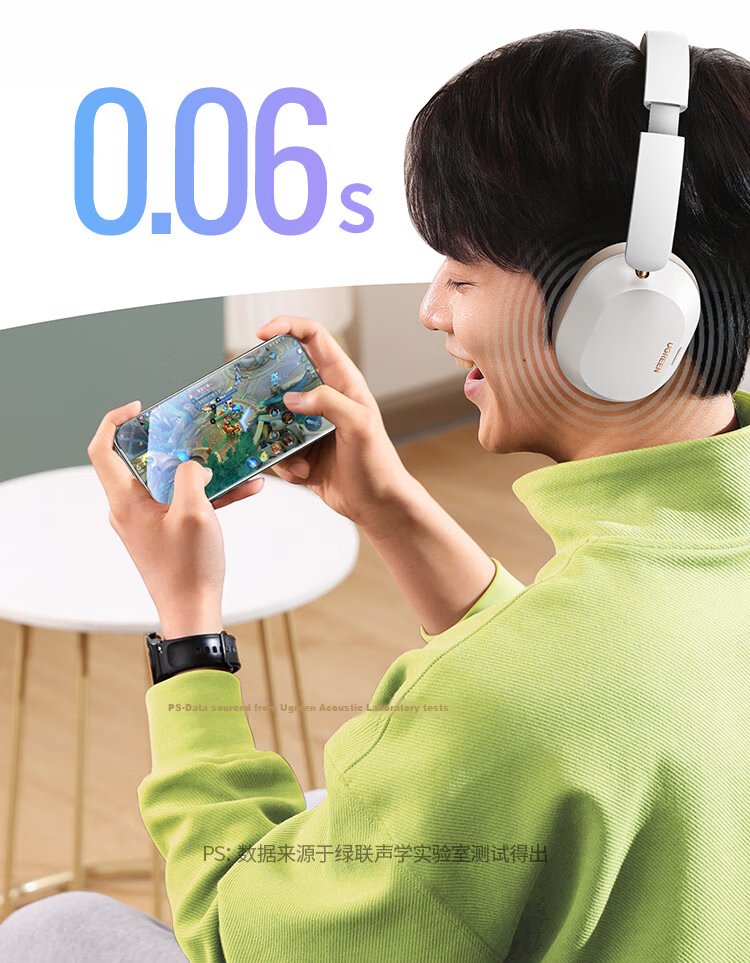 UGREEN Max2 Wireless Bluetooth Headphones with AI Call Noise Reduction, 80-Hour Battery Life, Sports Gaming Headset Compatible with Apple, Huawei, Xiaomi, Gift Idea 31
