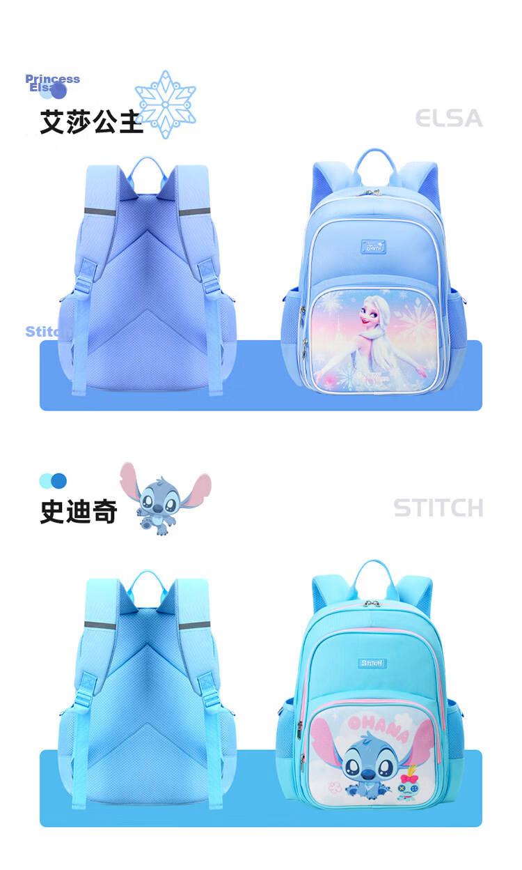 Disney Backpack Elementary School Boys Grades 1-3 Stationery Set School Supplies Gift 12
