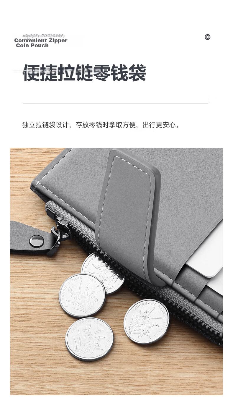 PLAYBOY Men's Vertical Short Wallet, Multifunctional Large Capacity Driving License Card Holder, Birthday Gift for Husband Or Father 5