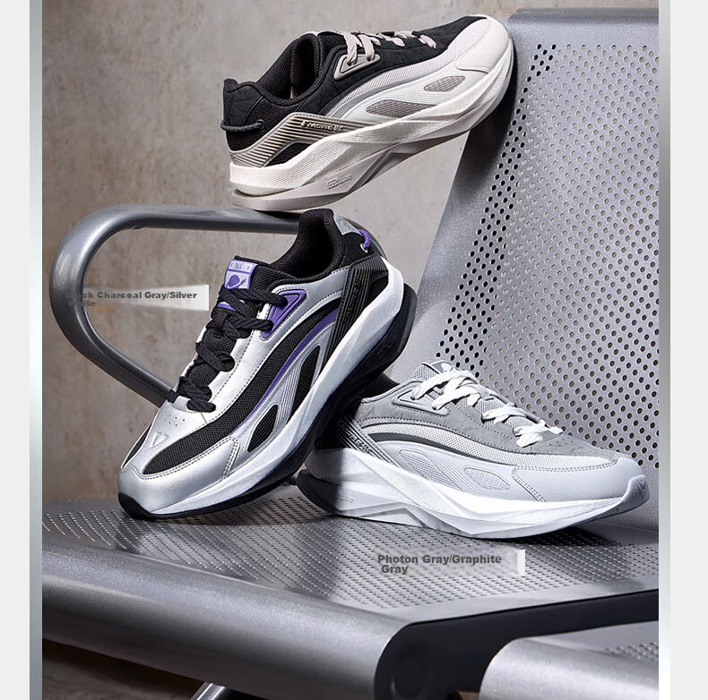 361° Spaceship Men's Sports Shoes Autumn Thick Sole Retro Casual Running Outdoor Cushioning Shoes 672536701-2 16