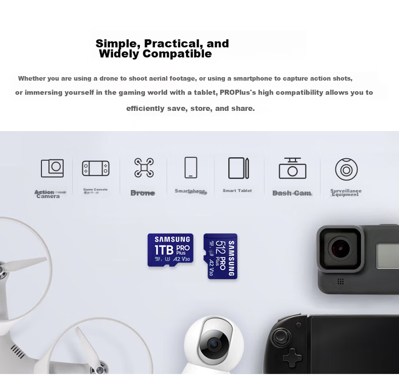 SAMSUNG 512GB TF (MicroSD Express) P9 Solid State Storage Card for Switch 2 Game Console, Sports Camera, Drone Memory Card, 800MB/s Read Speed 6