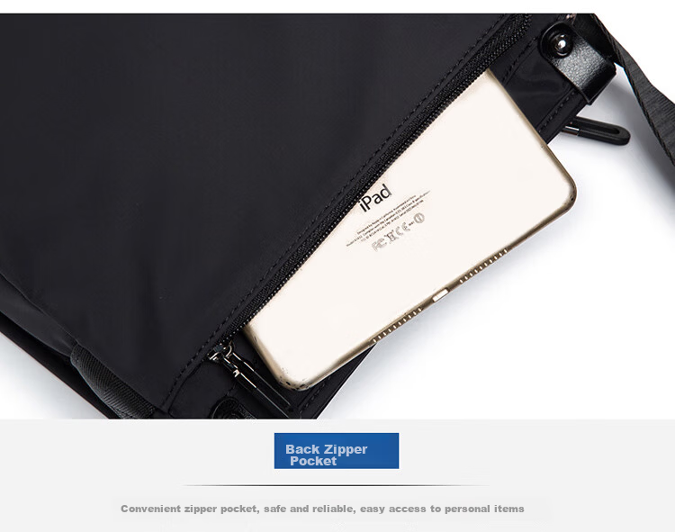 MONTAGUT Men's Crossbody Bag Shoulder Bag Portable Large Capacity Canvas Phone Bag Valentine's Day Gift for Boyfriend 16