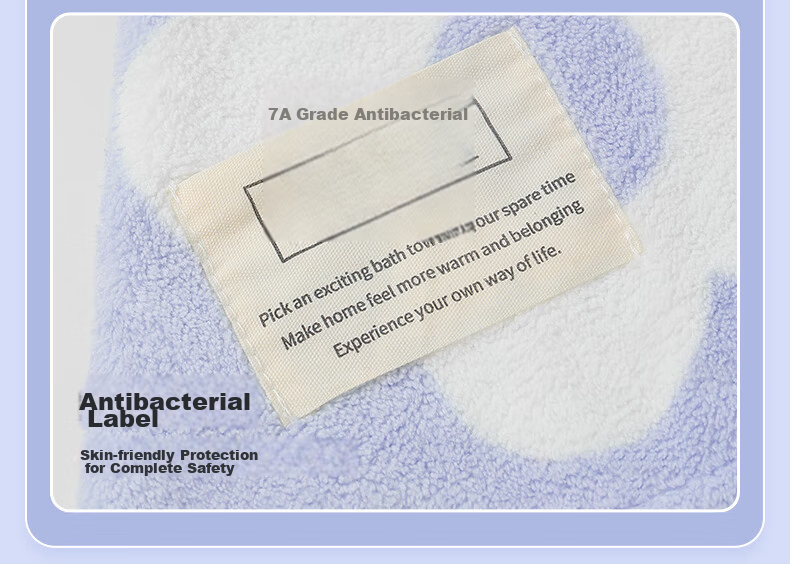 Grace Dry Hair Cap 7A Grade Antibacterial Strong Absorbent Thickened Snowflake Fleece Quick-Dry Towel Bath Cap 13