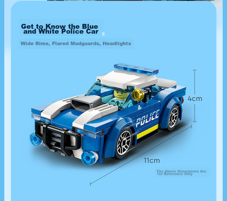 LEGO City 60479 Police Chase Prisoner Transport Vehicle Boys Kids Toy Birthday Gift New Year Decoration 3