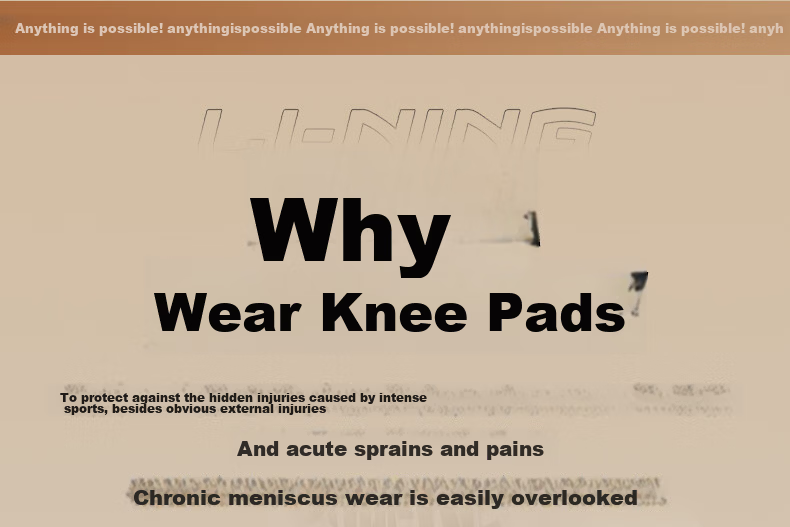 Li-Ning Knee Pads for Sports, Running, Meniscus Protection, Professional Basketball Knee Guards, Badminton Knee Support, Hiking Patellar Strap for Me 7