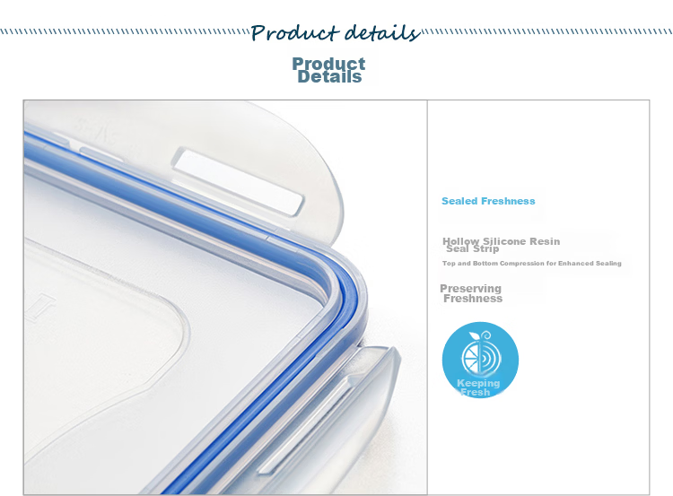 LOCK&LOCK Plastic Sealed Food Storage Containers Set, Kitchen Freezer Food Preservation Storage Box, 7-Piece Set 14