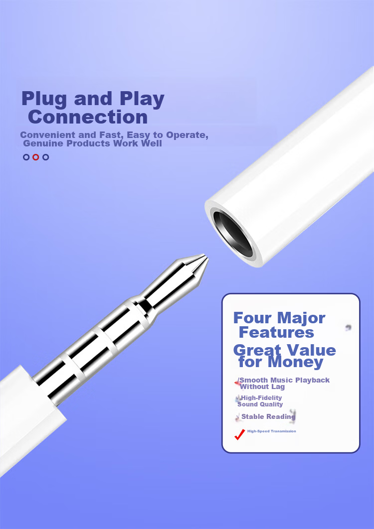Stiger Type-C to Headphone Adapter, DAC Decoder, Compatible with Apple 18, Huawei, Xiaomi Converters, 3.5mm Digital Audio Cable, for IPhone15/16/pro/iPad/Mate70 5