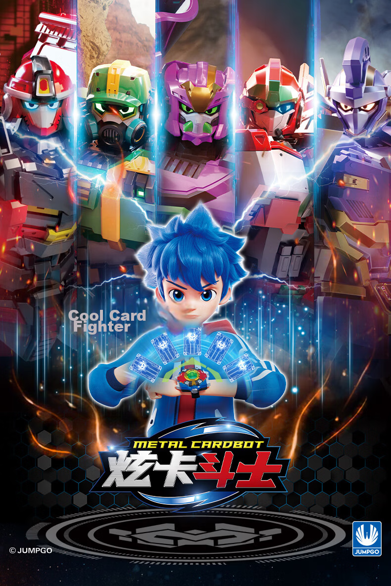 Zhankao Xuan Card Fighter Toy Boys King Kong Transforming Mecha Car Blue Lightning Children's Gift 1