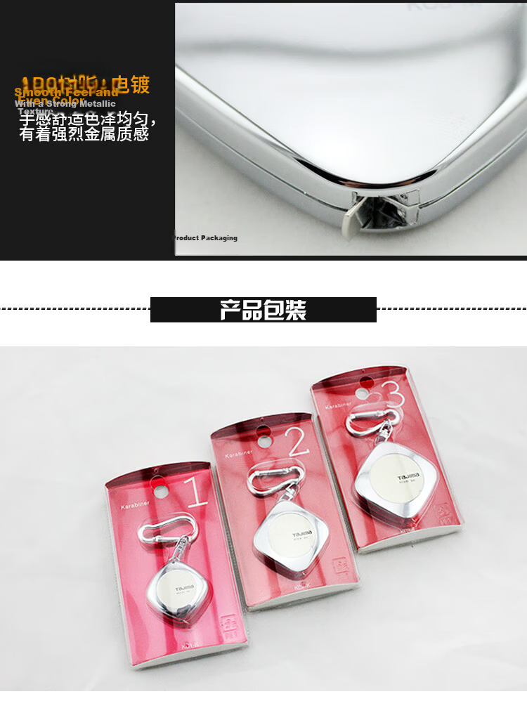 TAJIMA Mountaineering Ring Tape Measure with 3-Meter Long Handle, Mini Measuring Tape 1001-1669 8