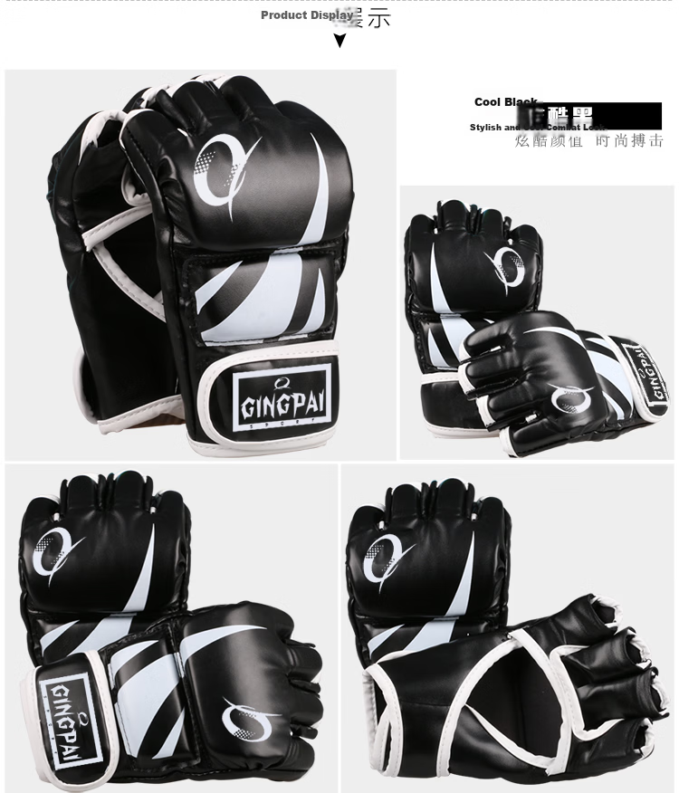 Competitive Edge Boxing Gloves for Adults and Kids, MMA Gloves for Women, Half Finger Sandbag Training Taekwondo Gloves 7