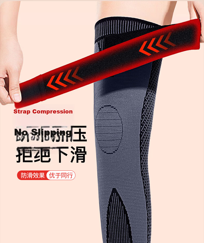 TEEIS Knee Warmers for Cold Legs, Arthritis, Winter Knee Protection for Elderly Men And Women, Non-Slip Long Carbon Fiber Leg Guards 8