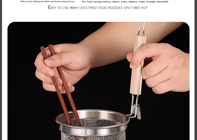 BJ 304 Stainless Steel Oil Strainer Ladle, Kitchen Filter Spoon, Skimmer, Oil Separator, Soup Strainer 13