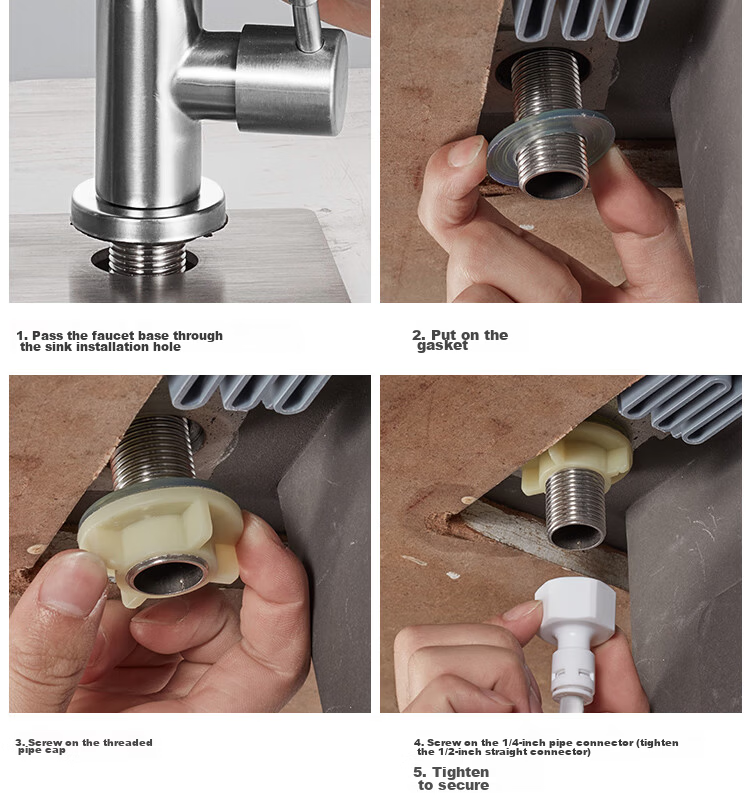 SUPOR Kitchen Faucet, 304 Stainless Steel, 360-Degree Rotatable, for Sink, Dishwashing Basin, Vegetable Washing Basin, Model K 19