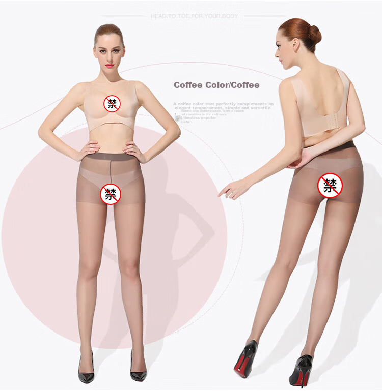 LangSha Silk Stockings for Women, 6 Pairs, Spring And Summer Ultra-Thin Pantyhose, Beautiful Legs, Outdoor Wear, Ladies' Thigh-High Base Tights, Slimming Effect, Bare Leg-Like Silk Stockings 15