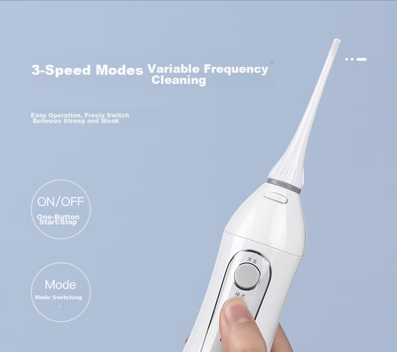 Bayer Professional Oral Irrigator Home Handheld Portable Water Flosser Teeth Cleaner Dental Floss Device Orthodontic Cleaning Tool M3Plus White 12