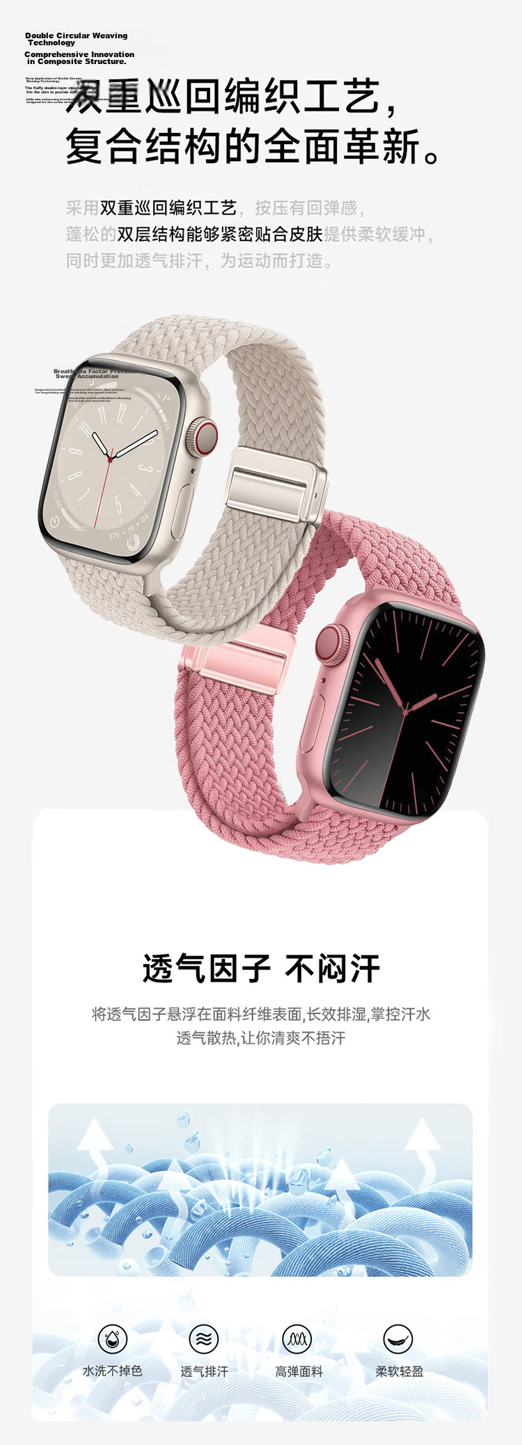 MSSM Compatible Apple Watch Band Nylon Woven Strap for Apple Watch S12/Ultra4/S11/10/9/SE3 [Black Chocolate Color] 38/40/41/42 4